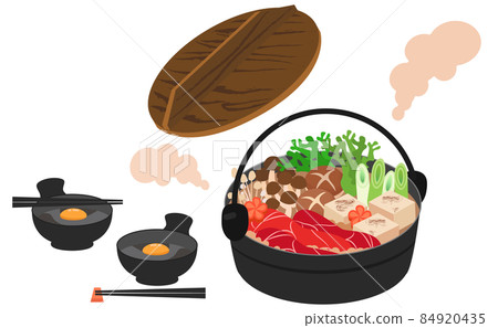 壽喜燒鍋插畫素材 壽喜燒鍋插畫素材 84920435