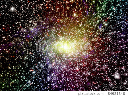 galaxy in a free space. 3D rendering galaxy in a free space. 3D rendering 84921848