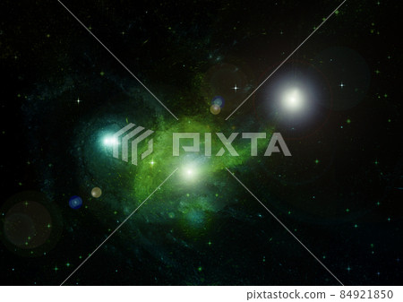 galaxy in a free space. 3D rendering galaxy in a free space. 3D rendering 84921850