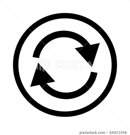 Rotating arrow mark, recycling, etc. 84921936