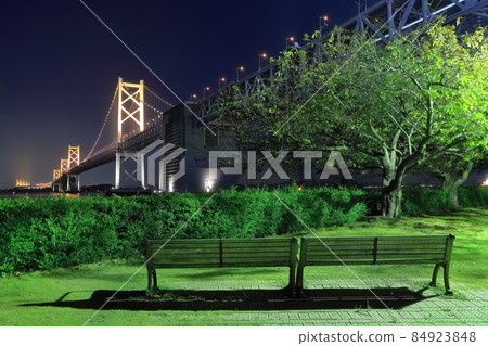 [Kagawa Prefecture] Illuminated Setoo Bridge 84923848