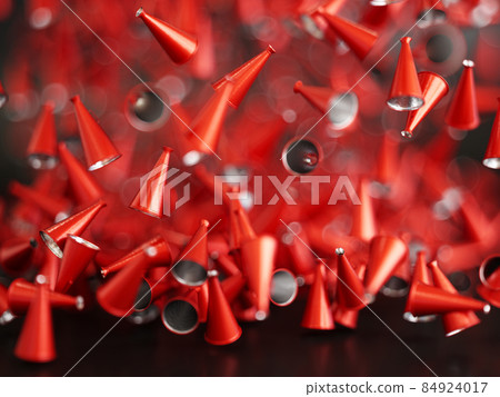 Megaphones background 84924017