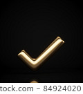 Golden check mark 84924020