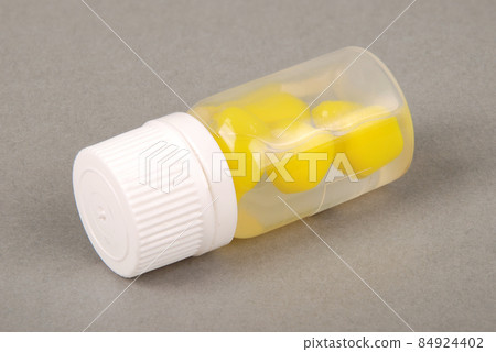 Close up synthetic yellow corn for fishing Close up synthetic yellow corn for fishing 84924402