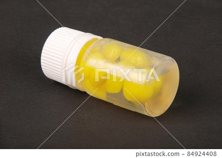 Close up synthetic yellow corn for fishing 84924408
