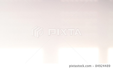 Shadow background. Sunlight architecture abstract background with light, black shadow overlay from window on white texture wall. Product presentation, backdrop and mockup, summer seasonal concept. 84924489