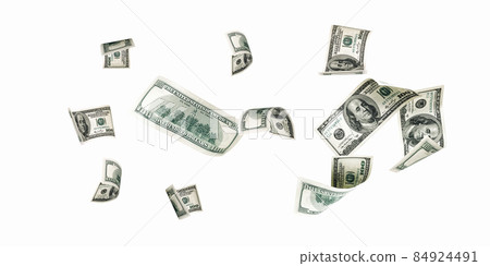 Money background. Hundred dollars of America. Usd cash money falling. Money background. Hundred dollars of America. Usd cash money falling. 84924491