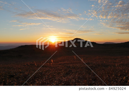 天狗高原日落和薄野原（高知縣津野町） 84925024