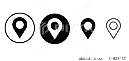 Map pin icon set for maps Map pin icon set for maps 84925485