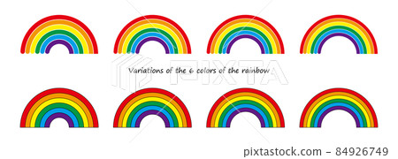 6 color rainbow variations 84926749