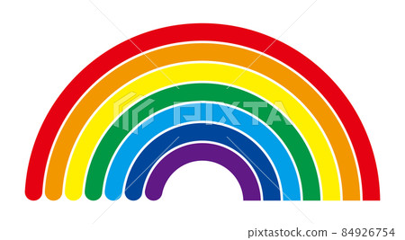 Rainbow vector design 84926754