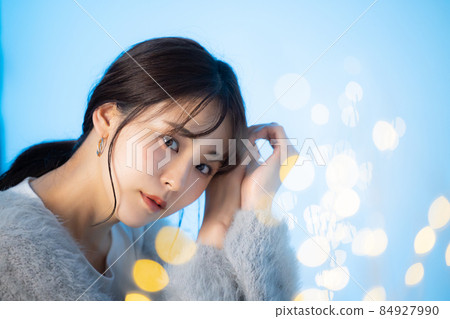 Female night living room Female night living room 84927990