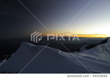 View from Monte Rosa in the European Alps View from Monte Rosa in the European Alps 84928088
