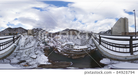 Jozankeio Onsen in winter Jozankeio Bridge (360 ° VR material) 84928794
