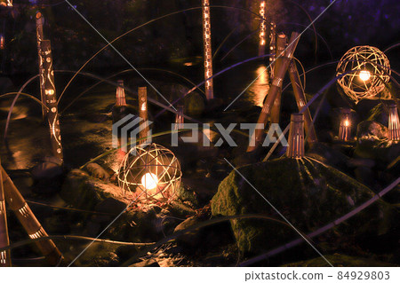 Bamboo lantern of Akame 48 Waterfalls Bamboo lantern of Akame 48 Waterfalls 84929803