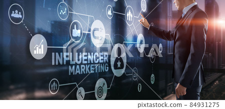 Influencer Social marketing concept. Business Internet Technology Influencer Social marketing concept. Business Internet Technology 84931275