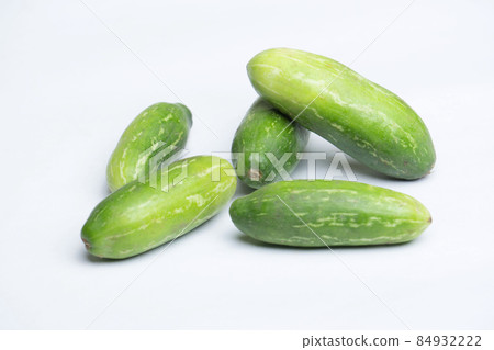 Tendli or Ivy Gourd , Coccinia grandis in white background, Satara, Maharashtra, India 84932222