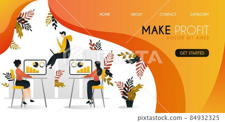 group of people who are working to grow profit and economy in business and companies vector illustration concept, can be use for presentation, web, banner ui ux, landing page group of people who are working to grow profit and economy in business and companies vector illustration concept, can be use for presentation, web, banner ui ux, landing page 84932325