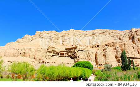 Silk Road Journey, Beautiful Kisir Senbutsu Cave, Part 2112 84934110