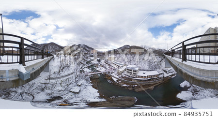 Jozankeio Onsen in winter Jozankeio Bridge (360 ° VR material) 84935751