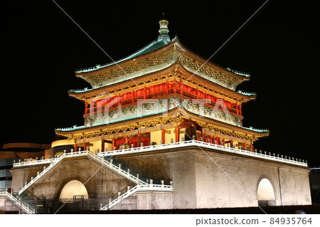 Silk Road Travelogue, Beautiful Xian Bell Tower and Drum Tower, Part 2112 84935764