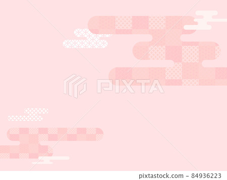 粉色日式背景素材 粉色日式背景素材 84936223