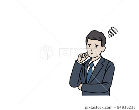 Trouble worried office worker businessman man in suit problem trouble Trouble worried office worker businessman man in suit problem trouble 84936235