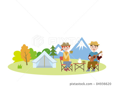 Camping leisure couple 84936620
