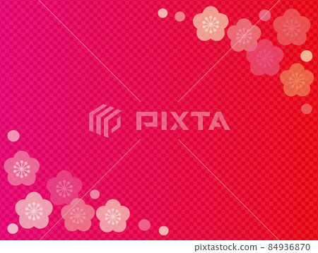 Plum blossom checkered pattern gradation 84936870