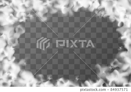 Clouds frame, thick white fog abstract background on transparent Clouds frame, thick white fog abstract background on transparent 84937571