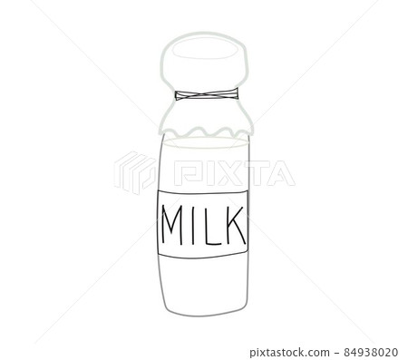 Simple line milk bottle Simple line milk bottle 84938020