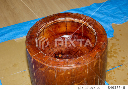 Usu, Mochitsuki, Mochitsuki, Japan, Tradition, New Year, Wood, Wooden, Mochi, Mochi, Old 84938346