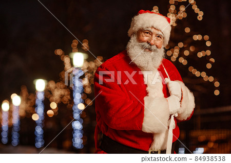 Santa Claus With Sack Outdoors Santa Claus With Sack Outdoors 84938538