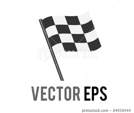 vector rectangular black and white squares checkerboard pattern racing flag icon vector rectangular black and white squares checkerboard pattern racing flag icon 84938544