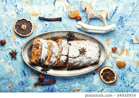 Christmas stollen and tree decorations Christmas stollen and tree decorations 84938959
