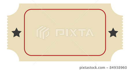 Template tear off ticket pass, ticket event invitation stock illustration Template tear off ticket pass, ticket event invitation stock illustration 84938960
