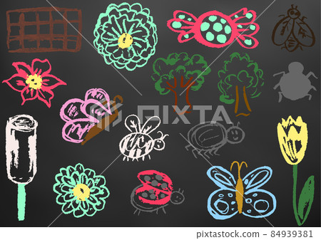 Child drawing. Design elements of packaging, postcards, wraps, covers Child drawing. Design elements of packaging, postcards, wraps, covers 84939381