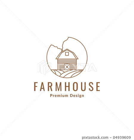 hipster farm house or warehouse logo symbol icon vector graphic design illustration idea creative 84939609