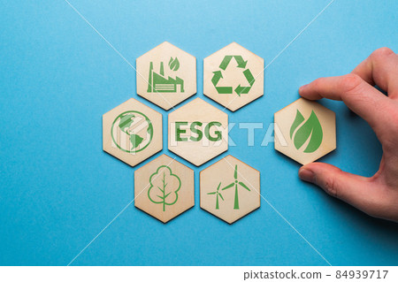 ESG or environmental social governance. The company development of a nature conservation strategy. 84939717
