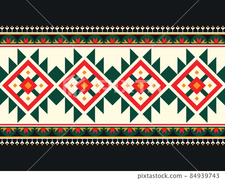 Geometric ethnic oriental pattern background. Design for texture, wrapping, clothing, batik, fabric, wallpaper and background. Pattern embroidery design. 84939743