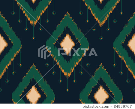 Ethnic tribal ikat pattern design. Design for... - Stock Illustration ...
