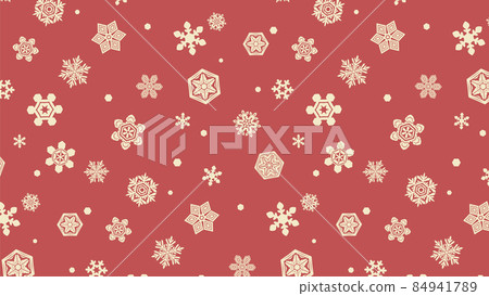 Snowflake pattern winter background decoration seamless 84941789