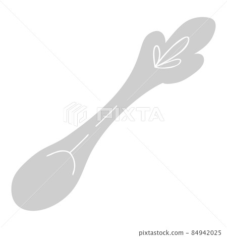 Spoon hand drawn simple doodle illustration isolated 84942025