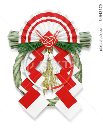 Shimenawa New Year Illustration Real 5 Shimenawa New Year Illustration Real 5 84942579