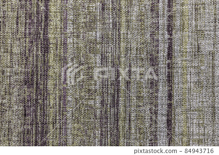close up burlap or hessian fabric texture background, thick rough cloth with striped pattern 84943716