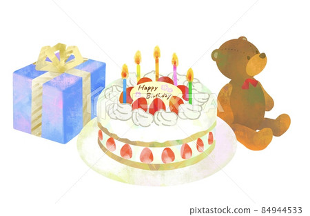 Birthday cake and gifts Birthday cake and gifts 84944533