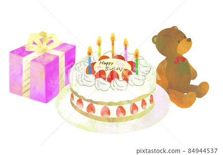 Birthday cake and gifts Birthday cake and gifts 84944537
