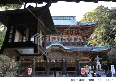 從前面的走廊看琴平宮“朝日社” 從前面的走廊看琴平宮“朝日社” 84944582