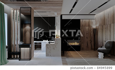 stylish modern interior of the house, apartment stylish modern interior of the house, apartment 84945899