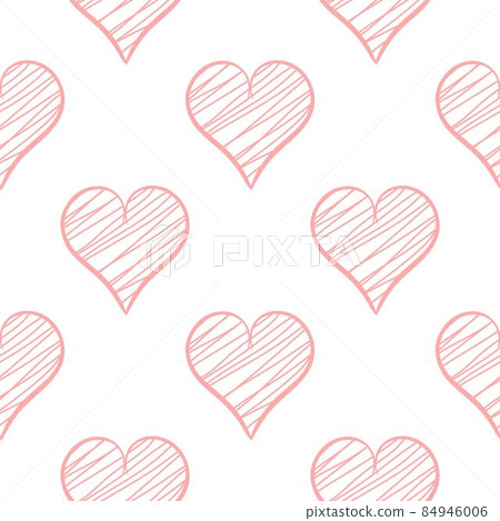 Pink hearts seamless pattern vector illustration - Stock Illustration ...
